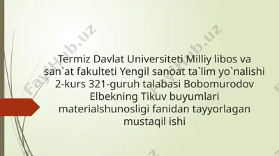 molekulyar tuzilmalar — PPTX