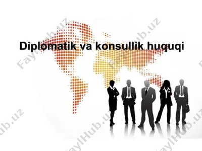 diplomatik va konsullik huquqi — PPT