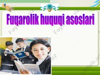 fuqarolik huquqi asoslari — PPT