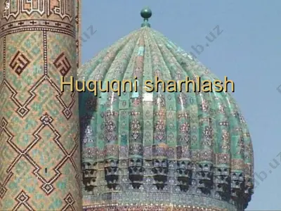 huquqni sharhlash — PPT