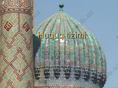 huquq tizimi — PPT