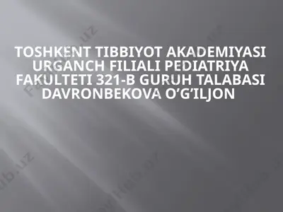 kuyish kasalligi — PPTX
