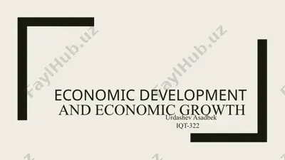 economic development and economic growth — PPTX