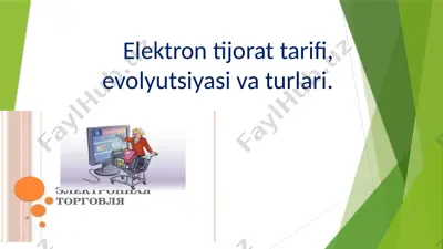 elektron tijorat — PPTX