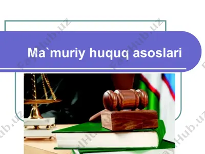 ma`muriy huquq asoslari — PPT
