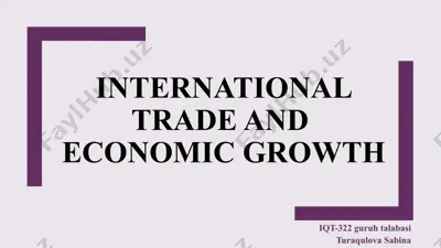 international trade and economic growth — PPTX