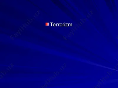terrorizm — PPT