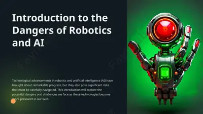 "introduction to the dangers of robotics and ai" — PPTX