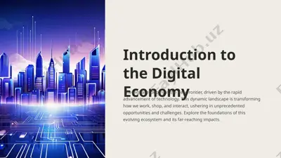 introduction to the digital economy — PPTX