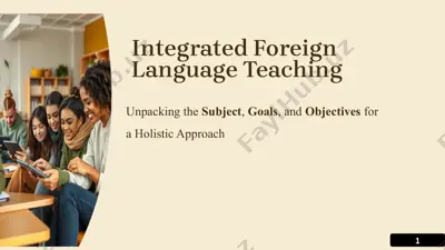 integrated foreign language teaching — PPTX