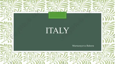 italy — PPTX