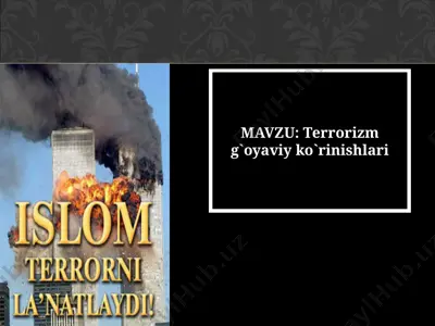 terrorizm g`oyaviy ko`rinishlari — PPTX