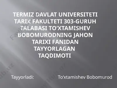 erondaq oʻjarlari va afshoriyalar hukmronligi — PPTX