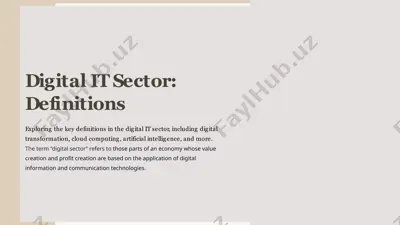 digital it sector: definitions — PPTX