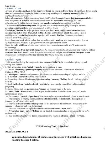 time management habits — DOCX