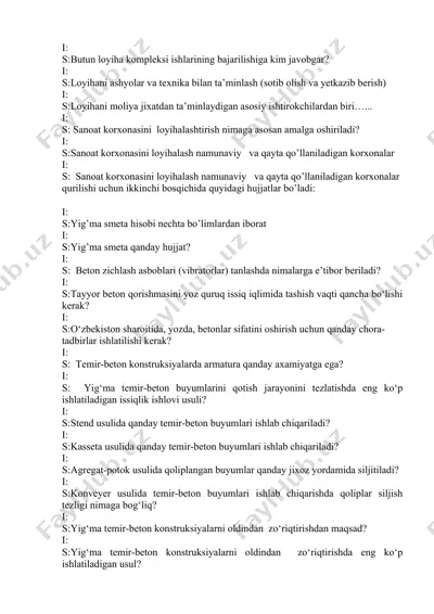 sanoat korxonasi loyihalash — DOC