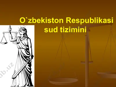 o`zbekiston respublikasi sud tizimini — PPTX