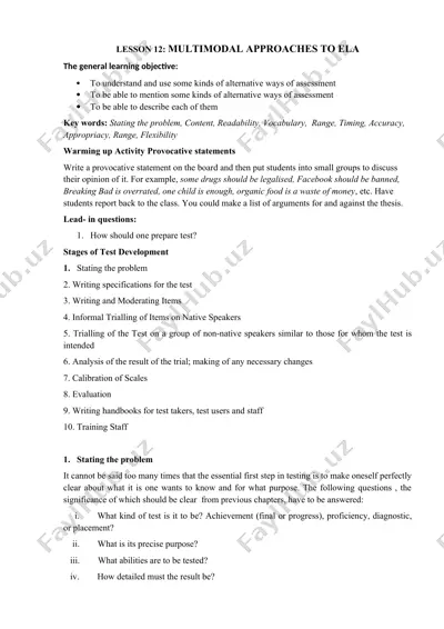 multimodal approaches to ela — DOCX