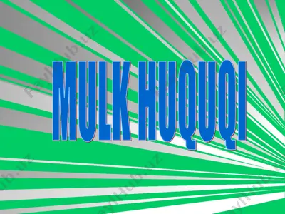 mulk huquqi 2 — PPT