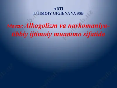 adtiijtimoiy gigiena va ssb — PPTX
