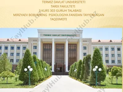 psixologiya fanidan ta'lim — PPTX