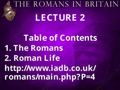 the romans in britain — PPTX