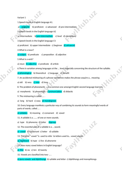 speech levels in english language — DOCX