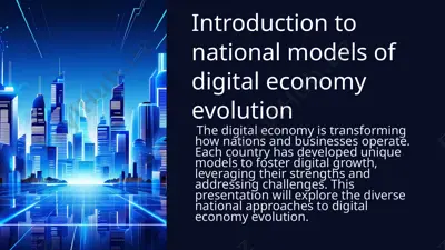 national models of digital economy evolution — PPTX