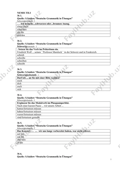 deutsche grammatik in übungen — DOC