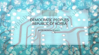 democratic people's republic of korea — PPTX