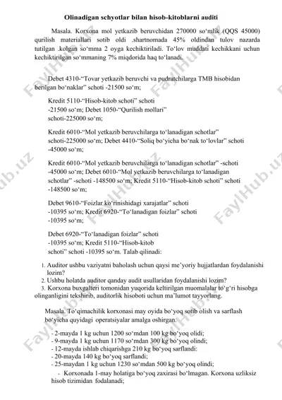 mahsulot haqida ma'lumotlar — DOCX