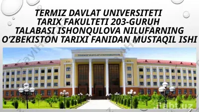 buxoro amirligida mansab va unvonlar — PPTX