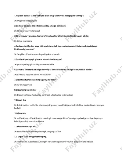 oligofrеnopedagogika — DOC