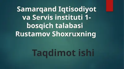 farmoyish huquqiy hujjatlari — PPT