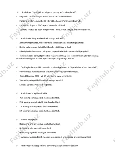 statistika — DOCX