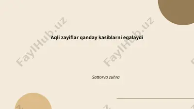 qishloq xo'jaligi mahsulotlari — PPTX