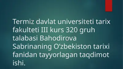 hujumxarakat va uning tarixiy ahamiyati — PPTX