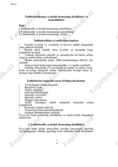 0‘z-o‘zini band qilish — DOCX