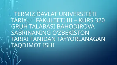 1917 – yil fevral inqilobi va oktabrtoʻntarishioqibatlari va natijalari — PPTX