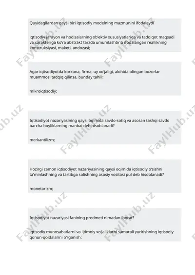 iqtisodiyot nazariyasi — DOCX