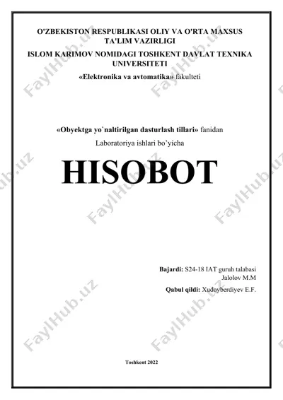 pythonda matematik amallar bilan ishlash — DOCX