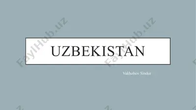 uzbekistan — PPTX
