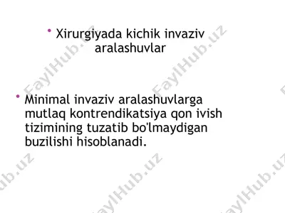 xirurgiyadagi chikin va zivaralash usullari — PPTX