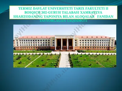 yaponiya talim tizimi — PPTX