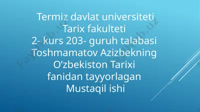 xivaxonlik tarkibi — PPTX