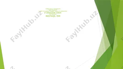 o'zbekiston tarixi — PPTX