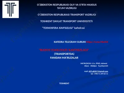 ishlab chiqarish korxonalarida ajraladigan zaharli gazlar. is gazi haqida tushuncha. aholini is gazidan himoya qilish choralari. — PPTX