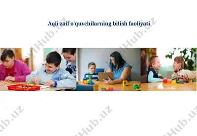 aqlizaifo’quvchilarning bilish faoliyati — PPTX