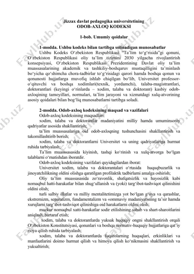 odob-axloq kodeksi — DOCX
