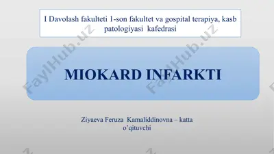 miokard infarkti — PPTX